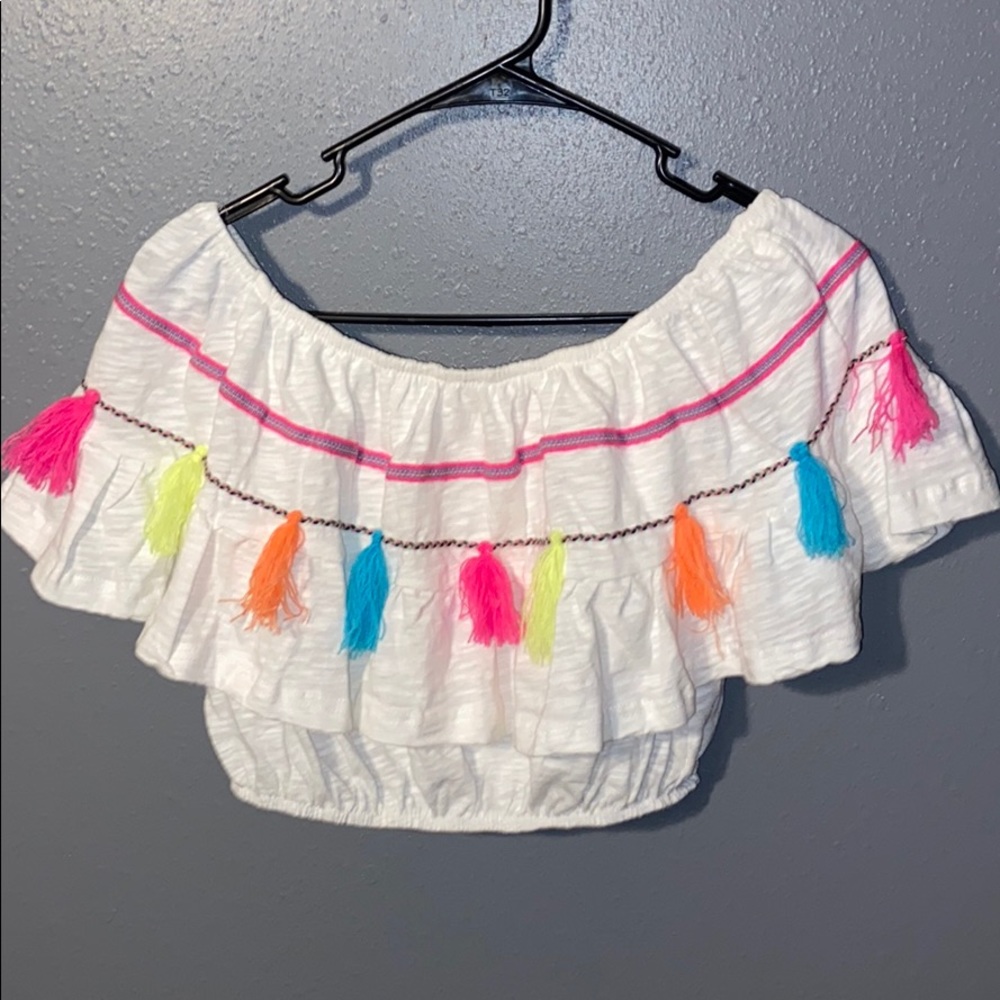 Mexican style, off the shoulder, crop top shirt